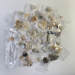 Vintage Assorted Vintage Buttons in Various Styles and Colours